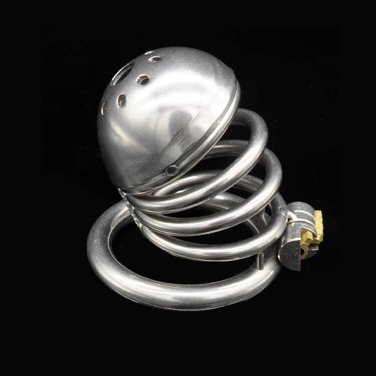 Julia Metal Chastity Device 2.56 inches long product view