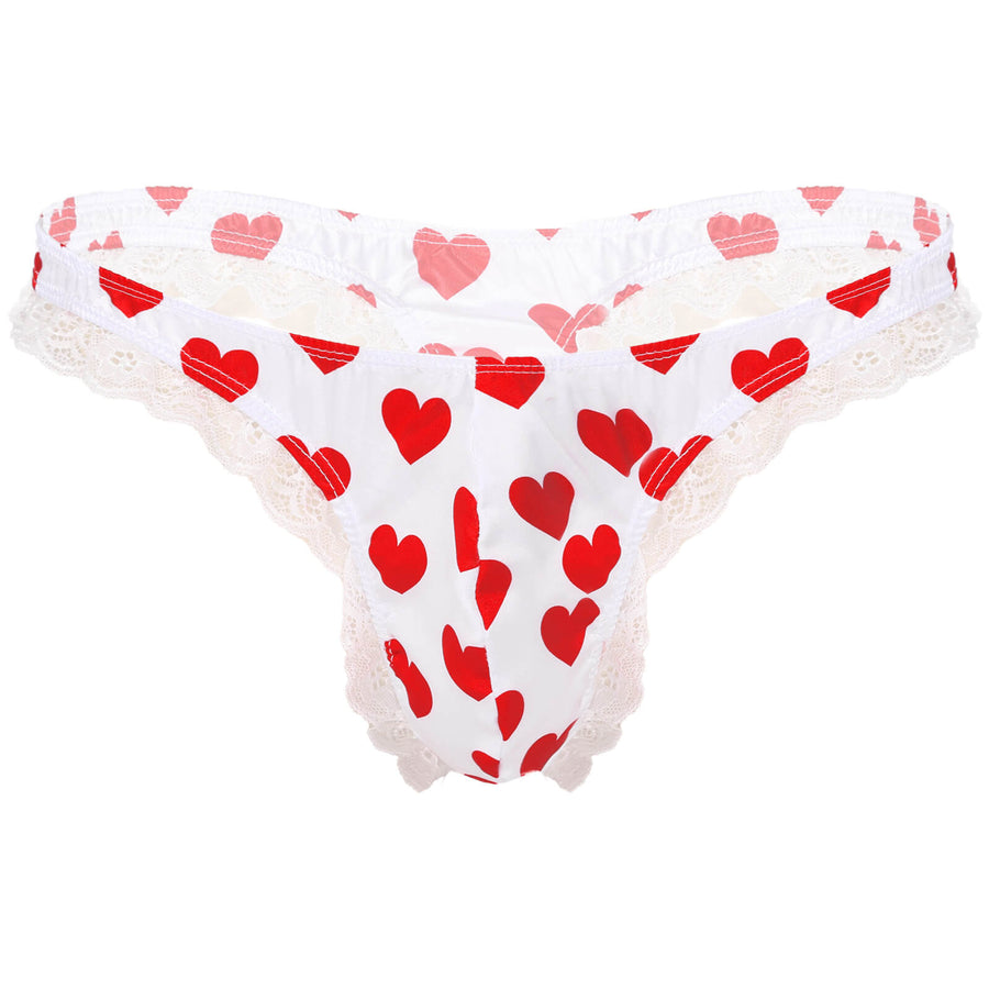 Lace Polka Dots Sexy Men Panties, gallery view 7