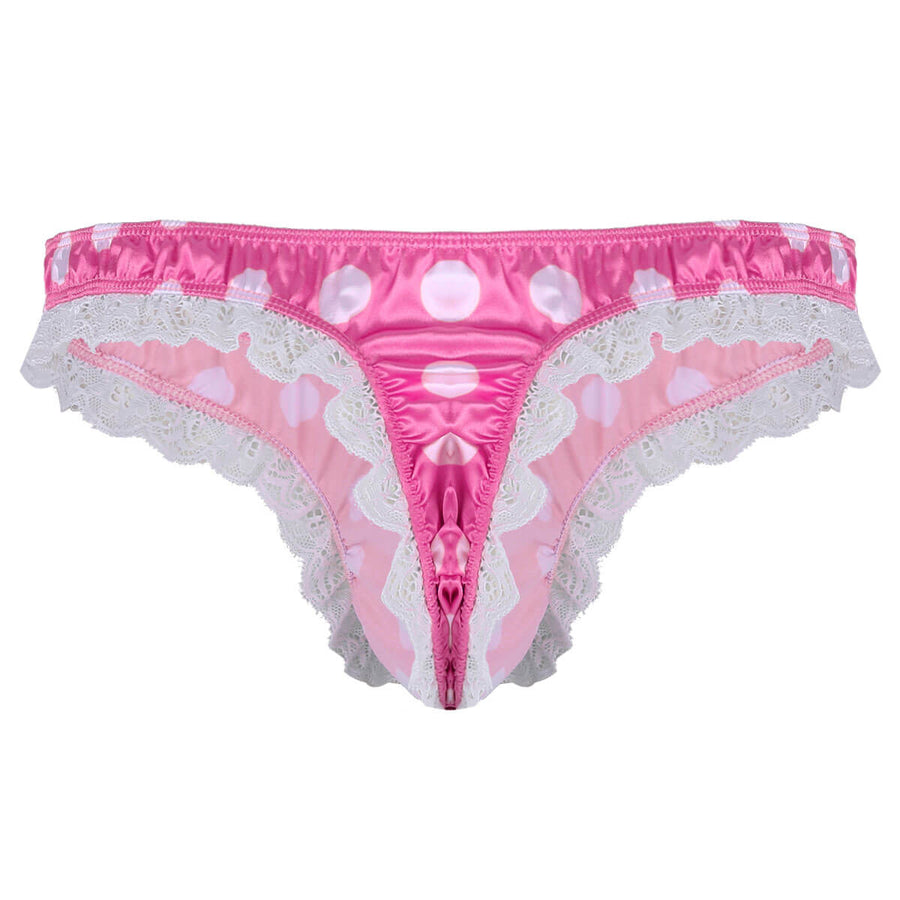 Lace Polka Dots Sexy Men Panties, gallery view 2