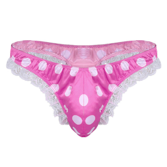 Lace Polka Dots Sexy Men Panties product view