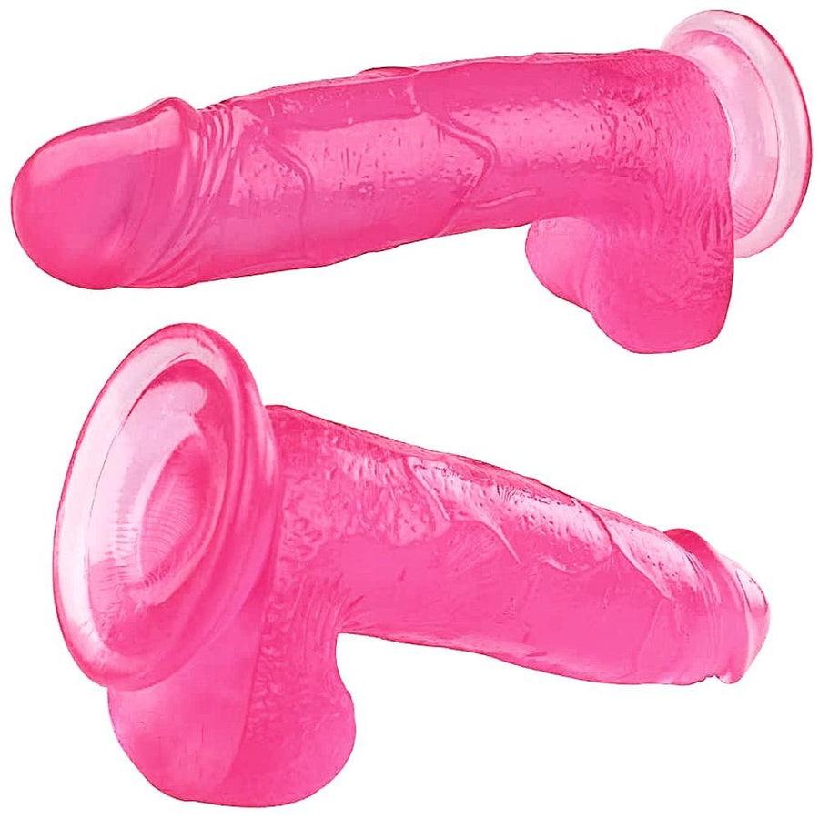 Lifelike 6 Inch Dildo With Testicles and Suction Cup BDSM, gallery view 3