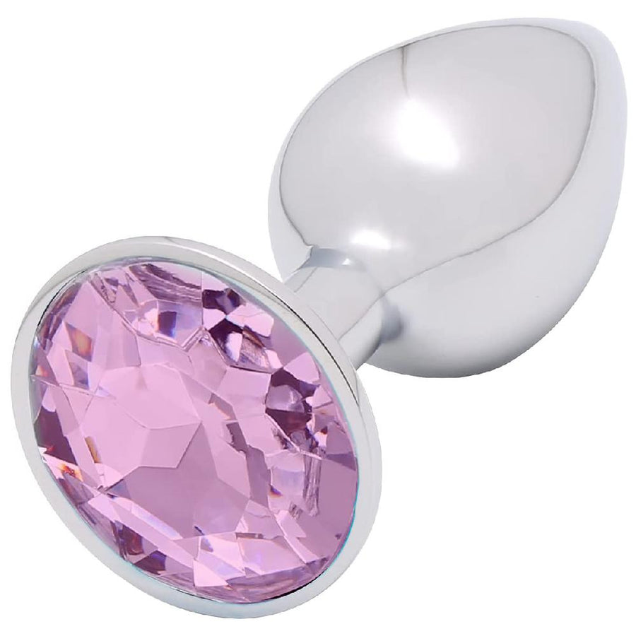 BDSM Smooth Aluminum Alloy Butt Plug 2.76 to 3.74 Inches Long, gallery view 2