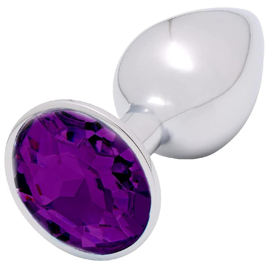 BDSM Smooth Aluminum Alloy Butt Plug 2.76 to 3.74 Inches Long, gallery view 3