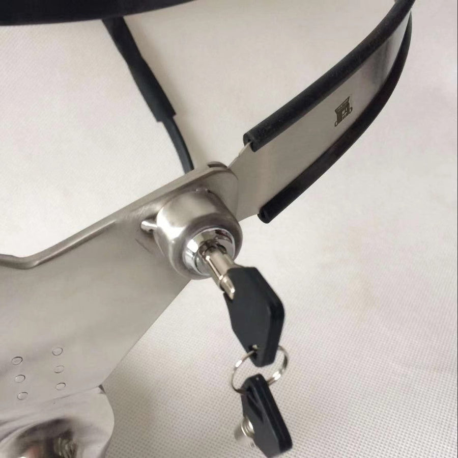 Male Chastity Belt 25 to 42 inches Waistline, gallery view 2