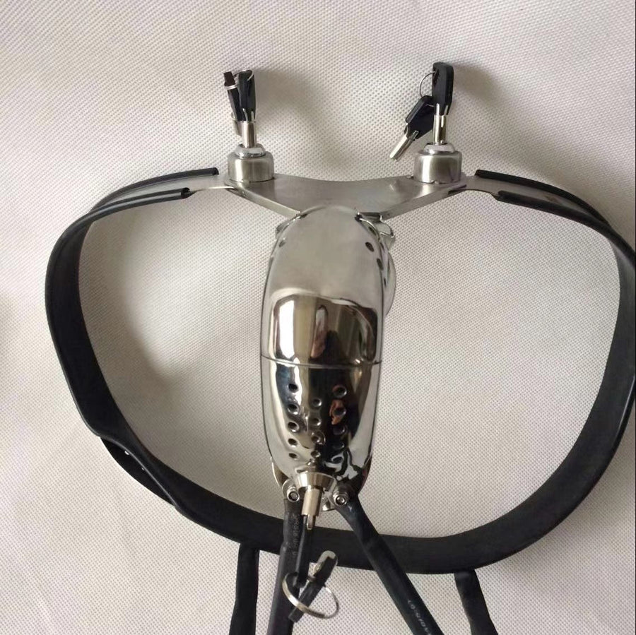Male Chastity Belt 25 to 42 inches Waistline, gallery view 3