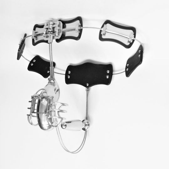 Underwear Chastity Belt with Anal Plug Male product view