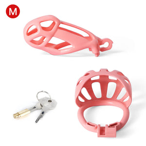 Pink Mamba Chastity Cage With Balls Cage