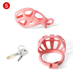 Pink Mamba Chastity Cage With Balls Cage