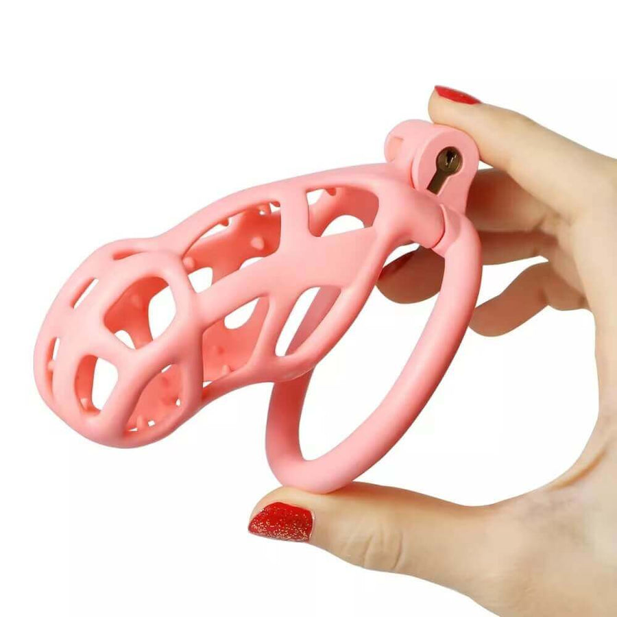 Mamba Spiked Pink Chastity Cage, gallery view 4