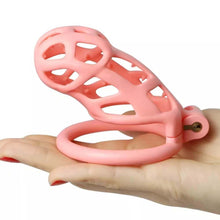 Load image into Gallery viewer, Mamba Spiked Pink Chastity Cage
