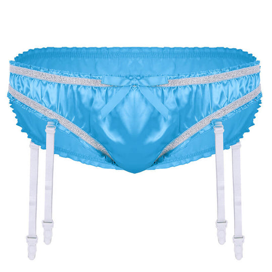 Lia Satin Panties with Garters product view