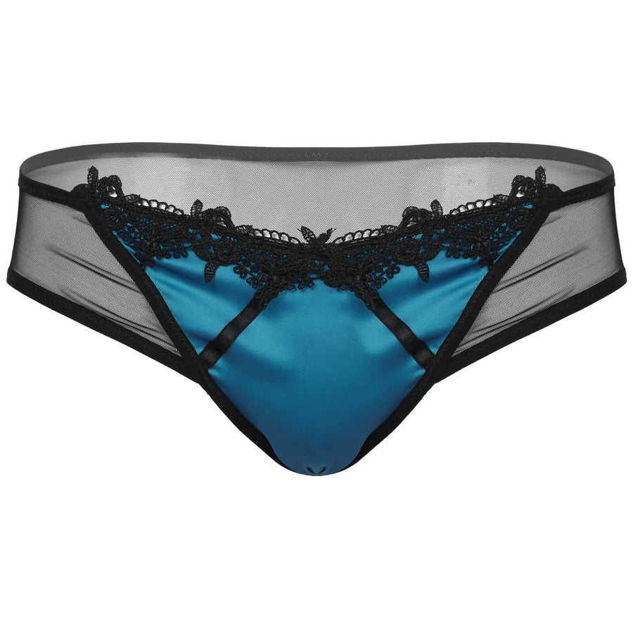 Dahlia Satin Lace Panties, gallery view 4