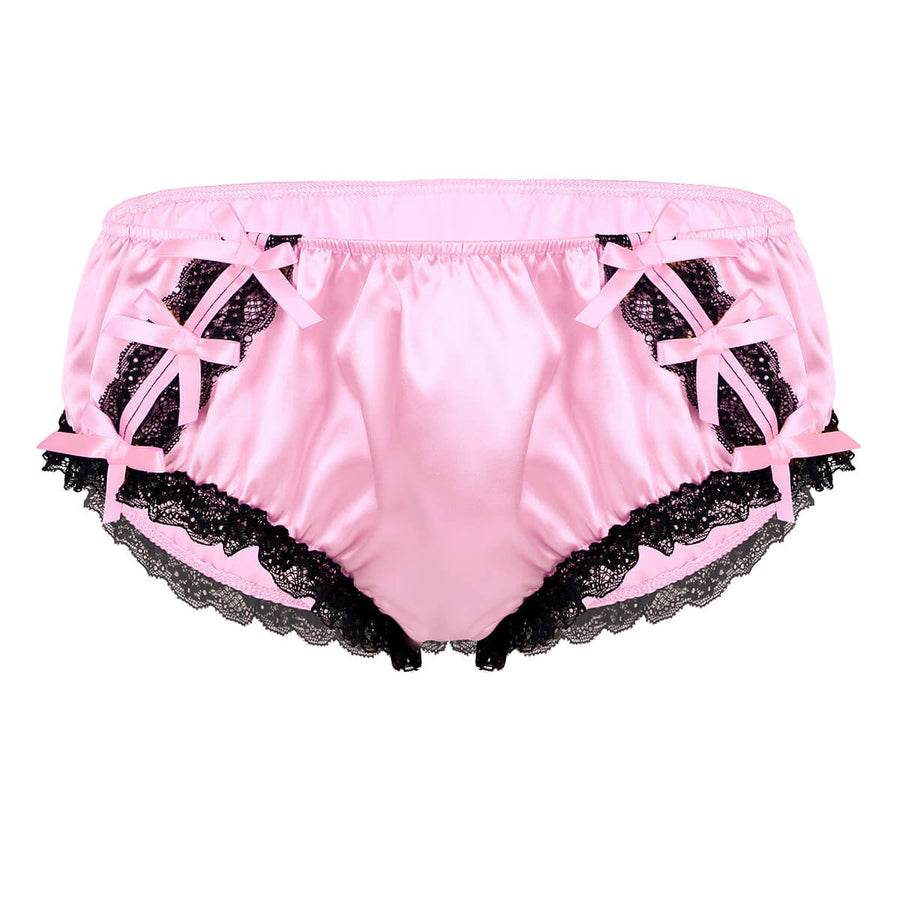 Blair Shiny Ruffled Satin Panties product view