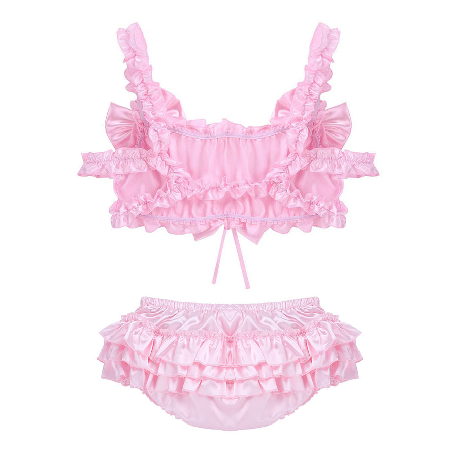 Rebecca Satin Sissy Lingerie Set, gallery view 2