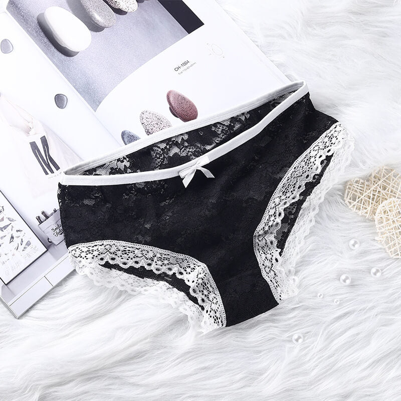 "Murky" Low Waist Lace Panties, gallery view 4