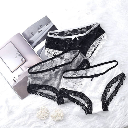 "Murky" Low Waist Lace Panties product view
