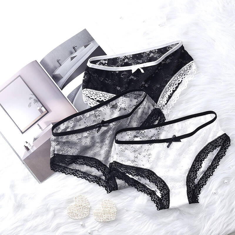 "Murky" Low Waist Lace Panties product view