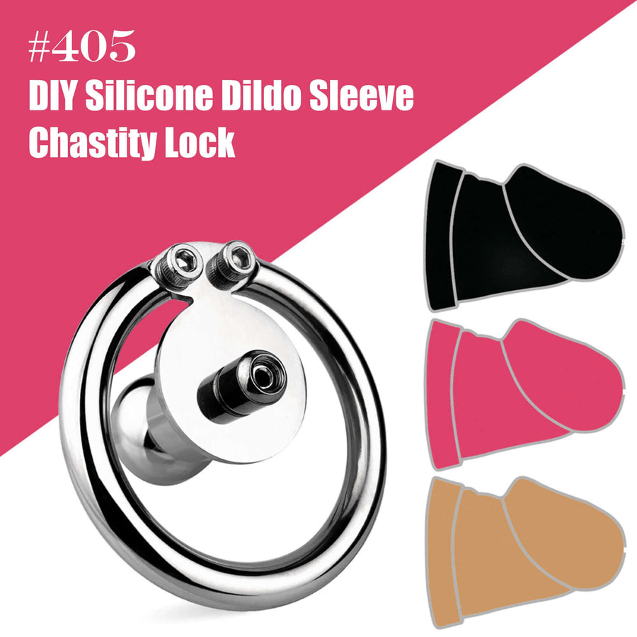 Negative #405 DIY Silicone Dildo Sleeve Chastity Lock product view