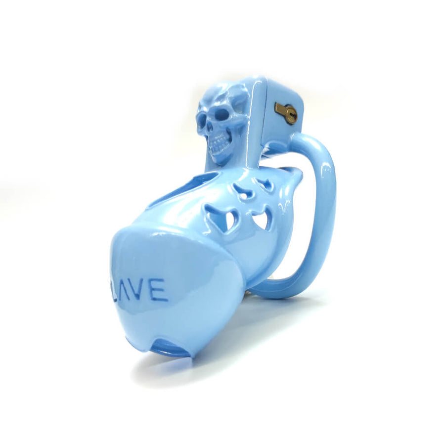 NEW 3D Skull Cock Cage Slave Chastity Cage, gallery view 7