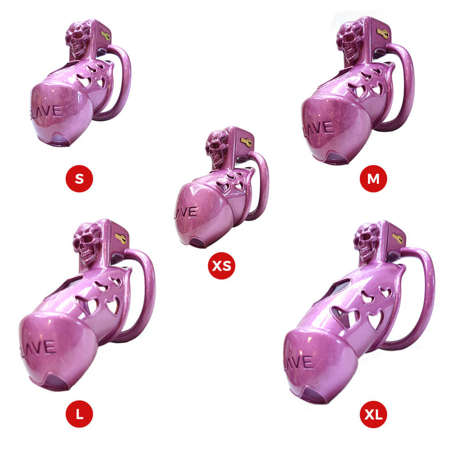 NEW 3D Skull Cock Cage Slave Chastity Cage, gallery view 4