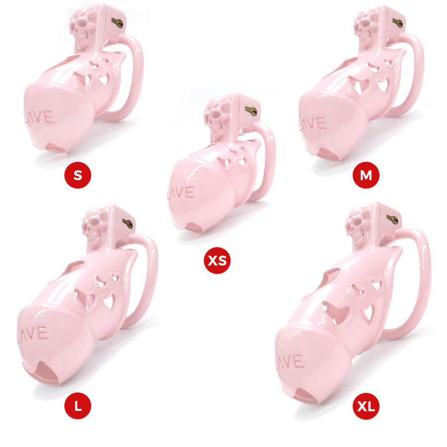 NEW 3D Skull Cock Cage Slave Chastity Cage, gallery view 3
