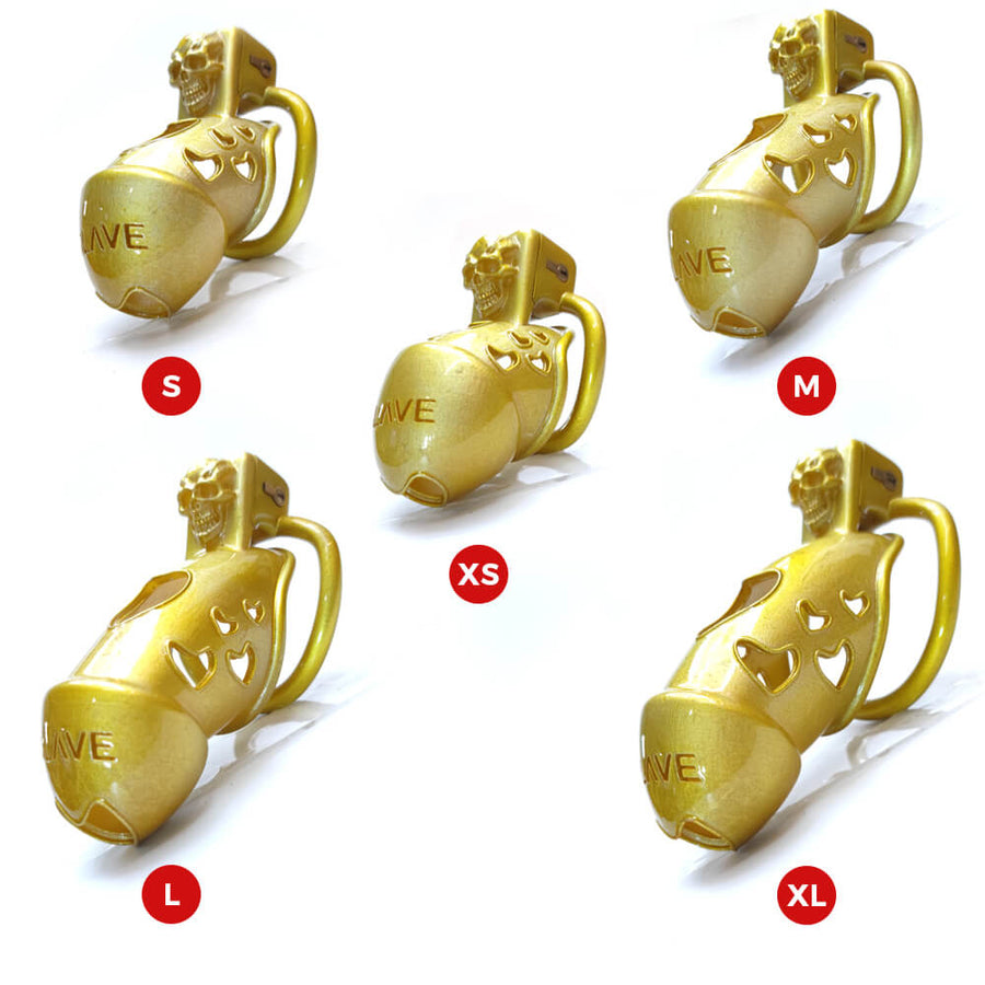 NEW 3D Skull Cock Cage Slave Chastity Cage, gallery view 5