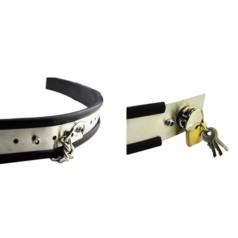 New Female Stainless Steel Chastity Belt Adjustable, gallery view 3