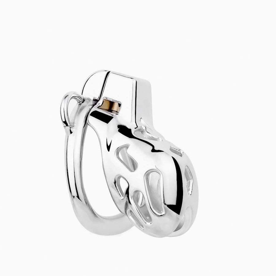 New Cobra Male Stainless Steel Chastity Cage, gallery view 2