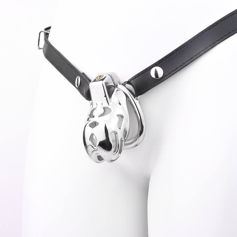 New Cobra Male Stainless Steel Chastity Cage, gallery view 8