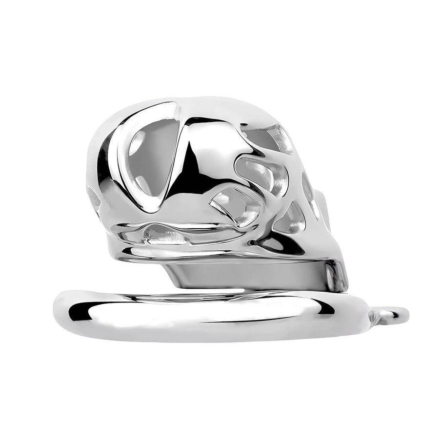 New Cobra Male Stainless Steel Chastity Cage, gallery view 3