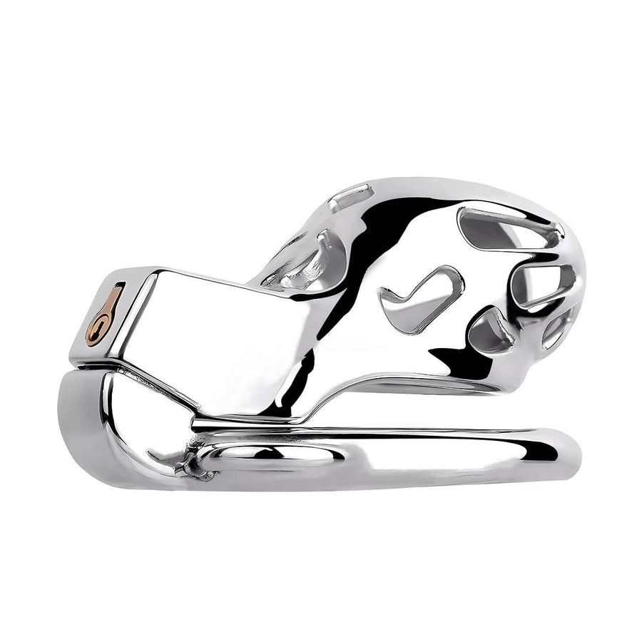 New Cobra Male Stainless Steel Chastity Cage, gallery view 4