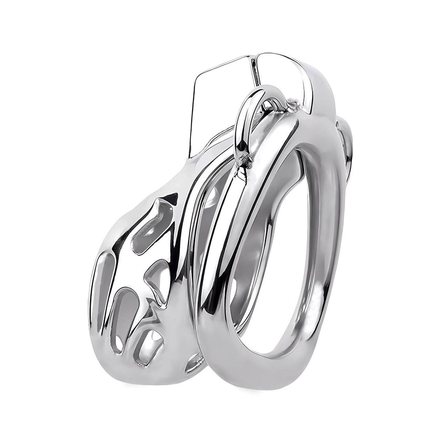 New Cobra Male Stainless Steel Chastity Cage, gallery view 5