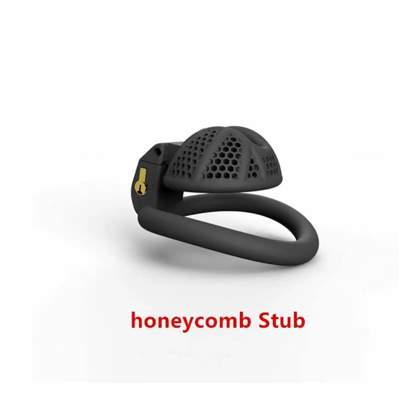 NEW Honeycomb Positive And Negative Chastity Device, gallery view 4