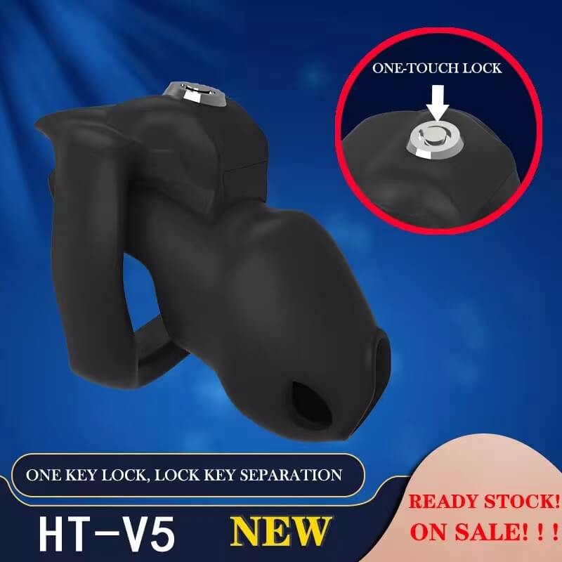 New HT-V5 Chastity Cage With Separation Lock product view