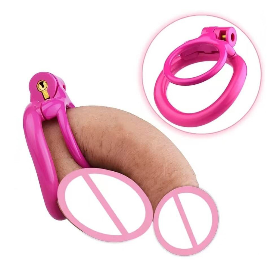 New Testicle Mono Chastity Cage With 4 Rings, gallery view 6