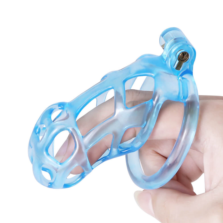 Ice Vision Desigh Blue Cobra Chastity Cage, gallery view 2