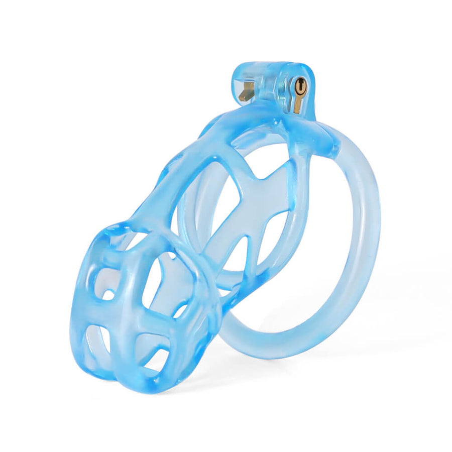 Ice Vision Desigh Blue Cobra Chastity Cage, gallery view 3