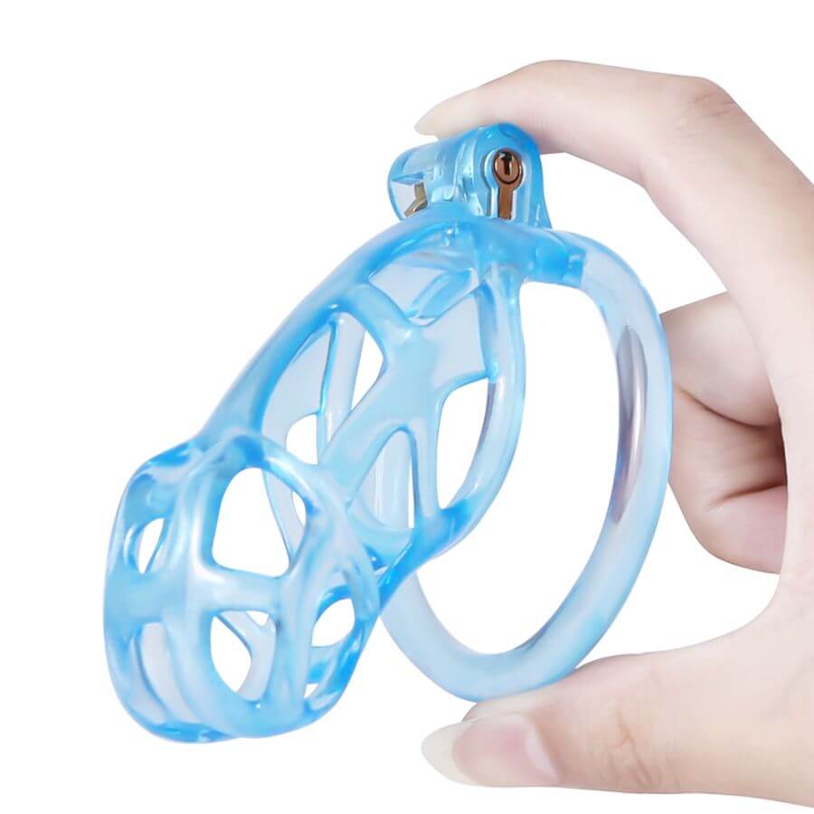 Ice Vision Desigh Blue Cobra Chastity Cage product view
