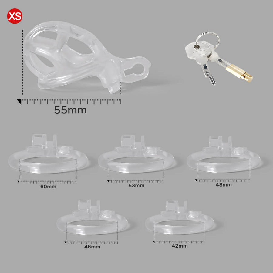 Ice Vision Desigh Clear Cobra Chastity Cage, gallery view 6