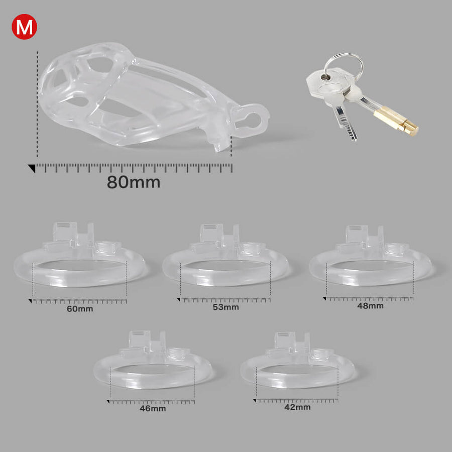 Ice Vision Desigh Clear Cobra Chastity Cage, gallery view 9