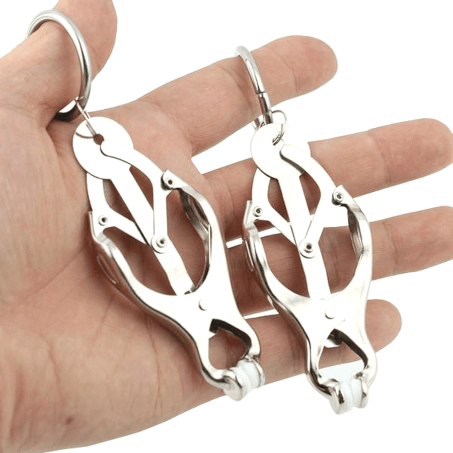 BDSM Clover Nipple Clamps, gallery view 3