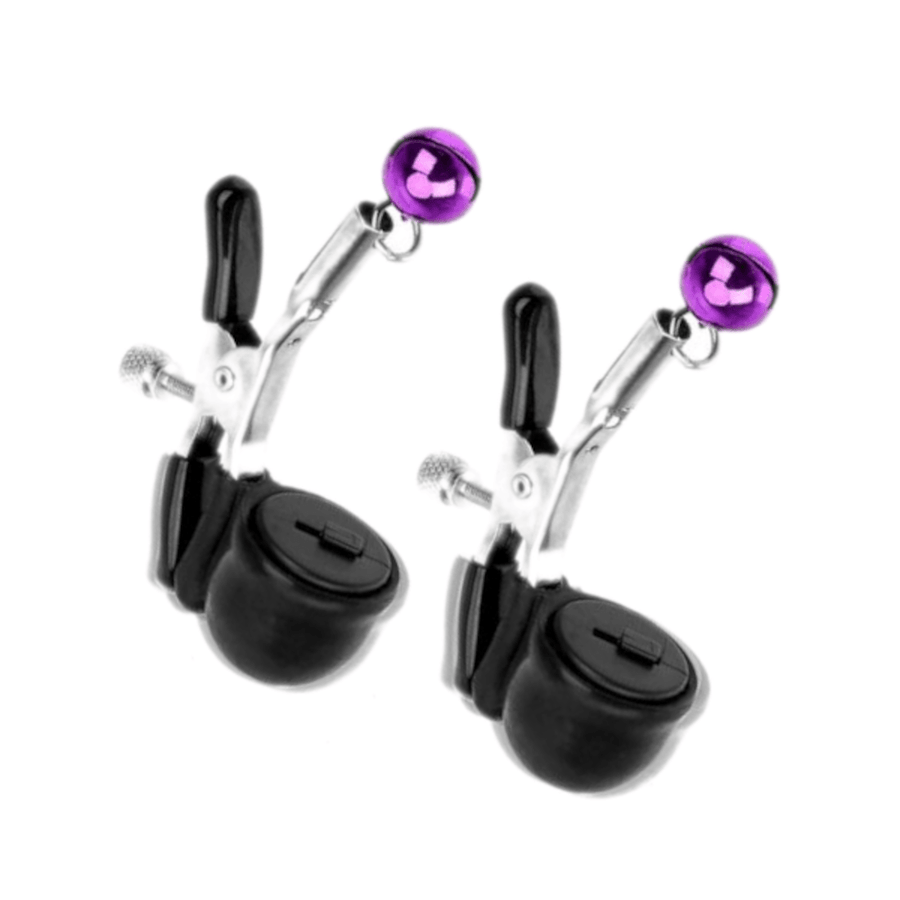 BDSM Vibrating Nipple Clamps, gallery view 5