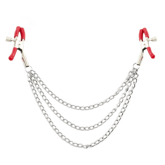 BDSM Fashionable Nipple Clamps With Chain product view