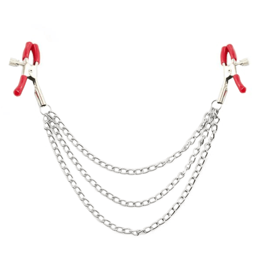 BDSM Fashionable Nipple Clamps With Chain product view