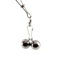 Load image into Gallery viewer, BDSM Silver Nipple Clamps With Bells
