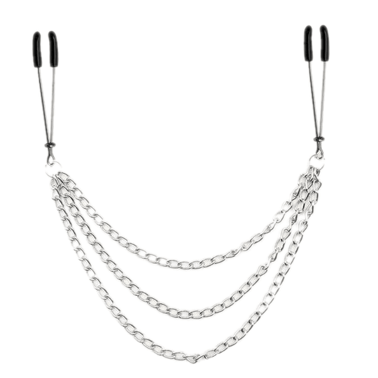 BDSM Sexy Nipple Clamps With Chain product view