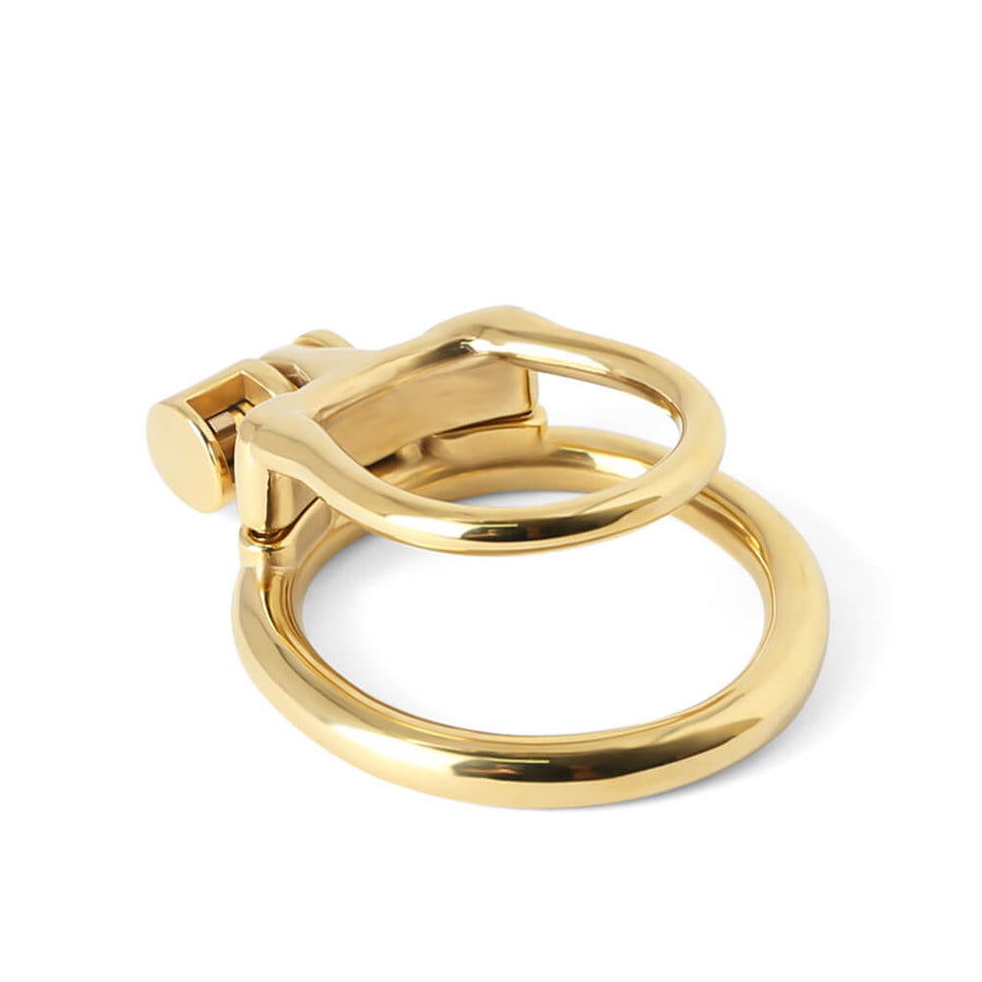 Gold MAMBA-ZERO Stainless Steel Chastity cage, gallery view 3