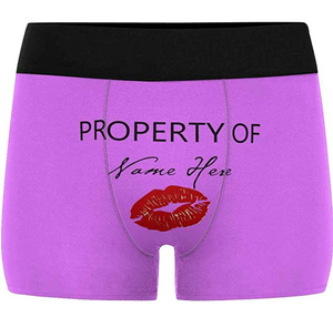 Personalized Novelty Underwear Property of with Your Name