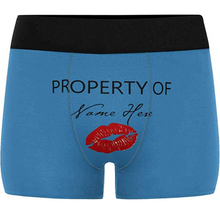 Load image into Gallery viewer, Personalized Novelty Underwear Property of with Your Name
