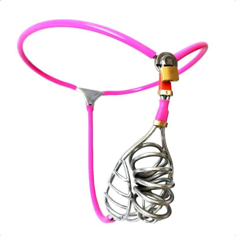 Pink Chastity Belt 23 inches to 43 inches Waistline